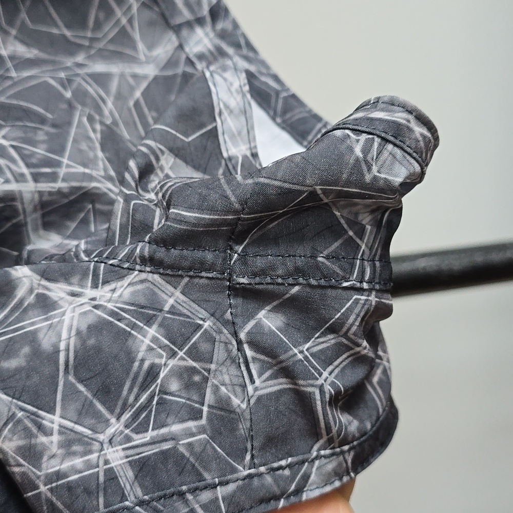 Pelagic Women's Black and Gray Patterned Shorts - Picture 3 of 5